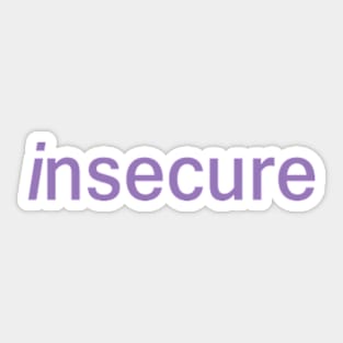 Insecure Merch Hbo Insecure Logo Sticker